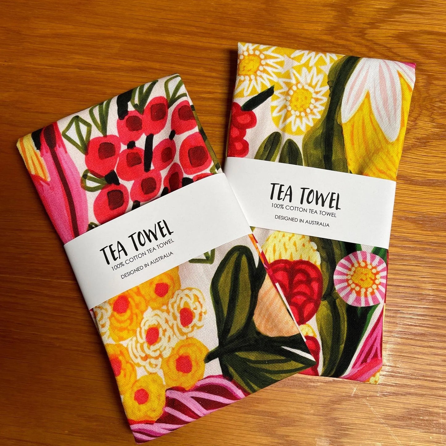 Protea Flora Tea Towel Set Kirsten Katz