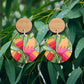 Protea Flowers Wooden Earrings - Kirsten Katz