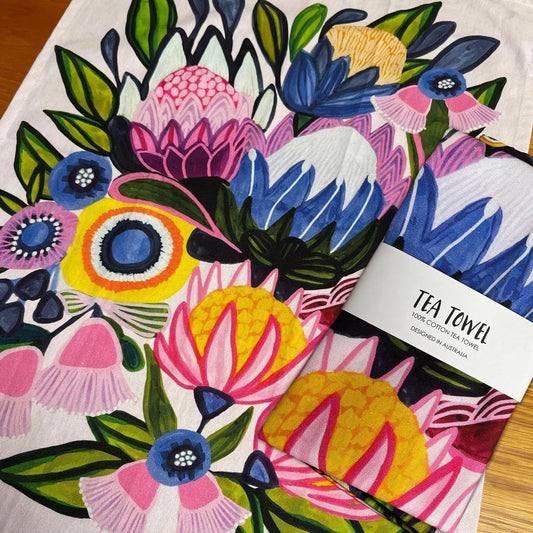Protea Magnifica Tea Towel Kirsten Katz