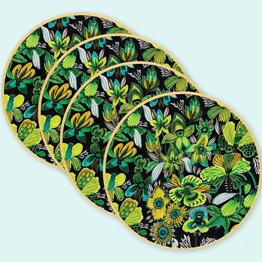 Rainforest Flora Australian Wooden Coaster Set - Kirsten Katz