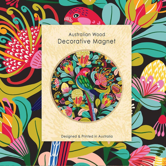 Rosella Bird Magnet & Card Gift Set Kirsten Katz