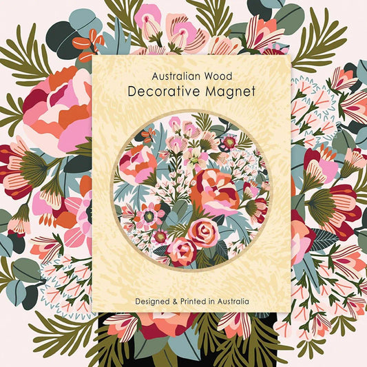 Roses & Peonies Magnet & Card Set Kirsten Katz