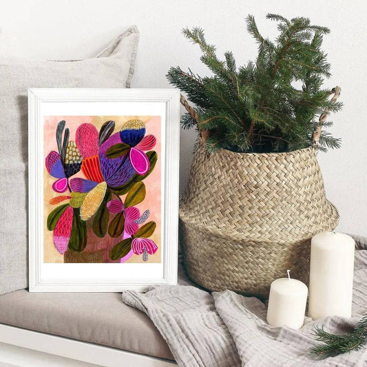 Wild Bunch Modern Still Life Art Print - Kirsten Katz