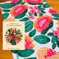 Wild Native Flora Tea Towel & Wooden Fridge Magnet Gift Set - Kirsten Katz