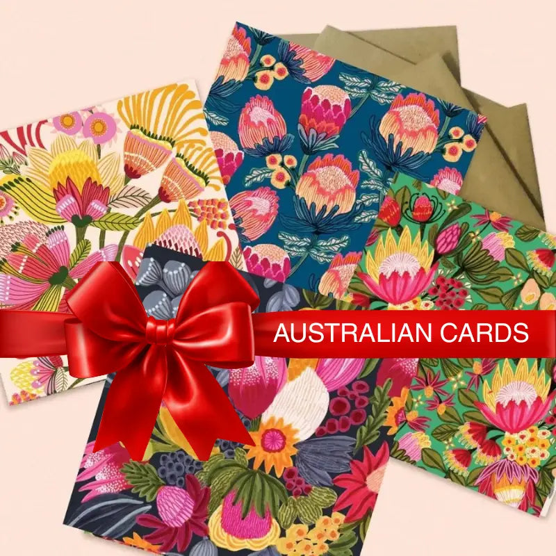 Australian greeting cards with floral and botanical art by Kirsten Katz