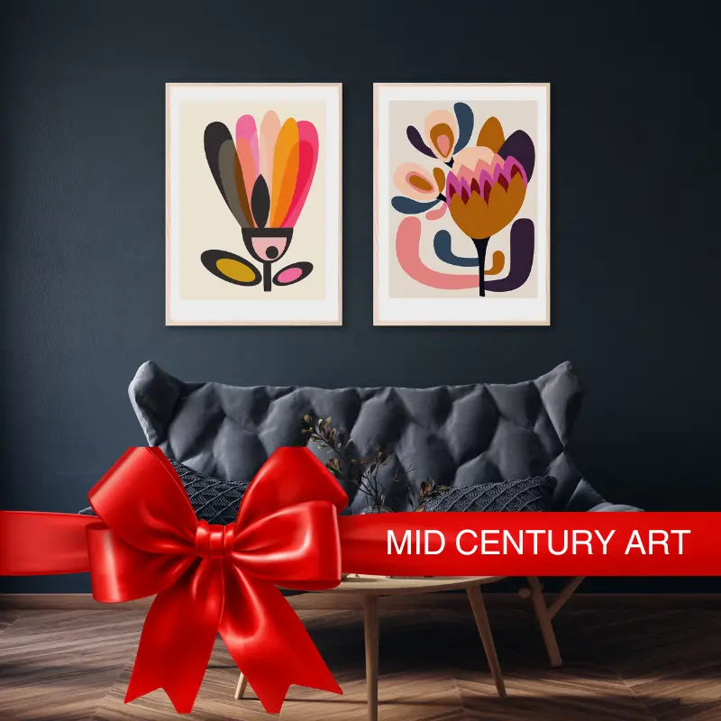 Mid century modern art prints by Australian artist Kirsten Katz