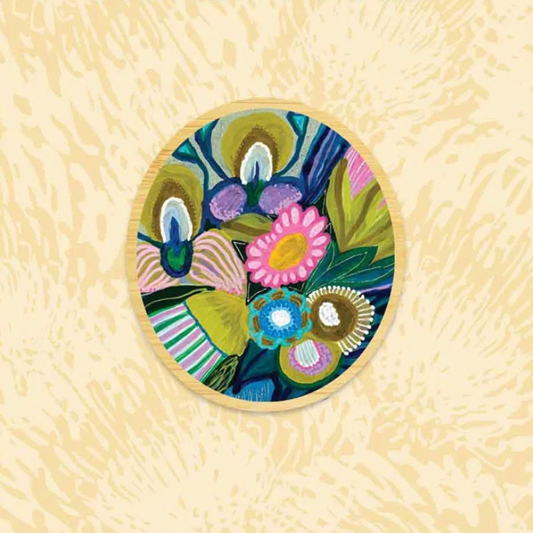 Bush Beauties Australian Wooden Brooch