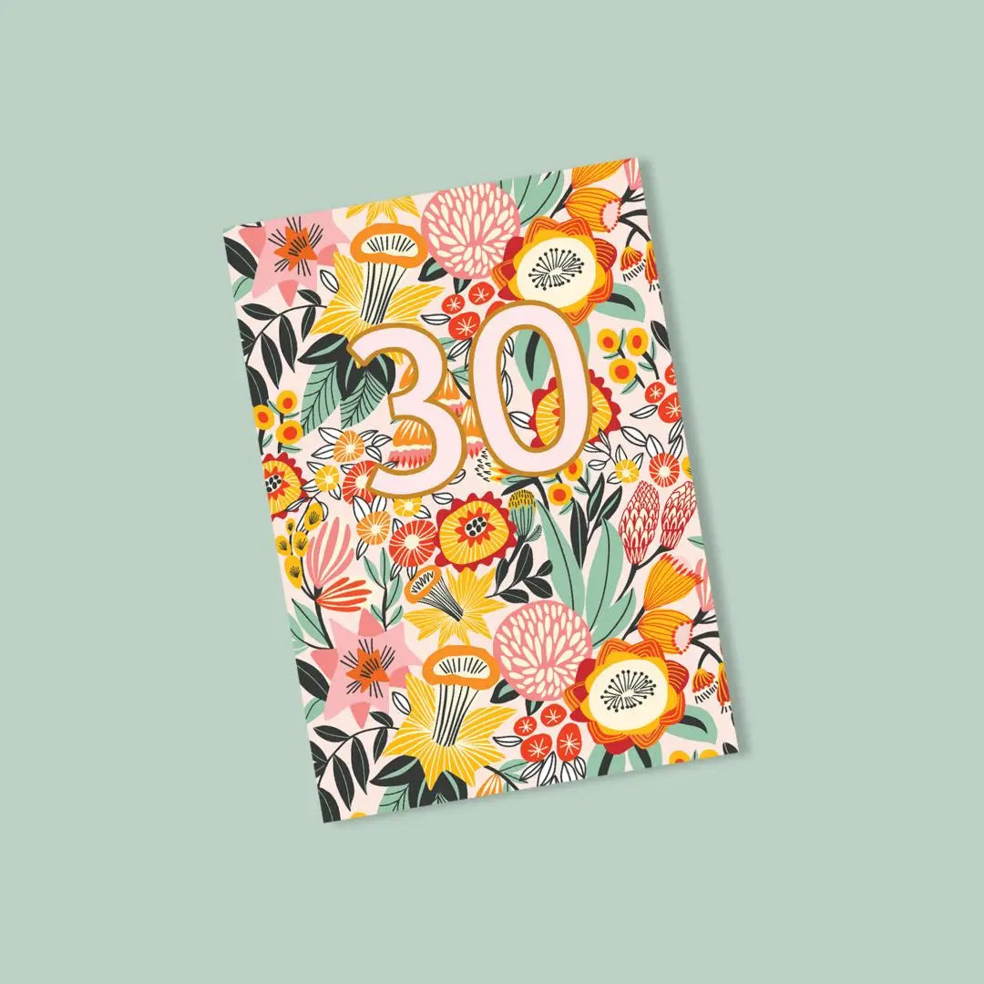 30th Birthday Card – Daffodil Flowers | Made in Australia  Kirsten Katz