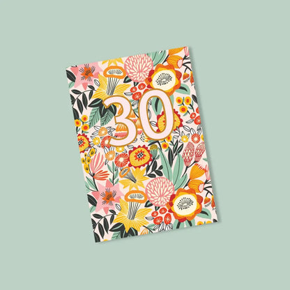 30th Birthday Card – Daffodil Flowers | Made in Australia  Kirsten Katz