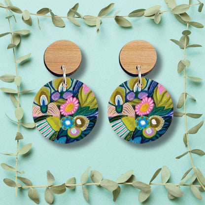 Bush Beauties Wooden Earrings Kirsten Katz