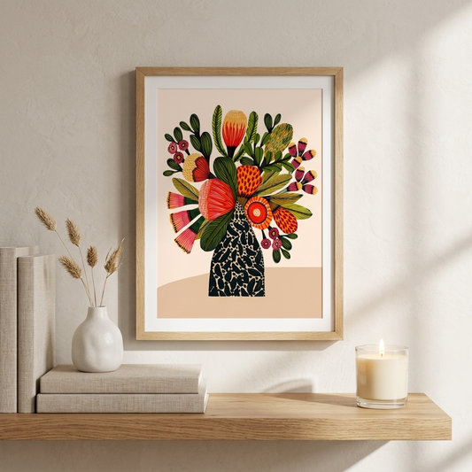 Australian Bush Flower Wall Art Print