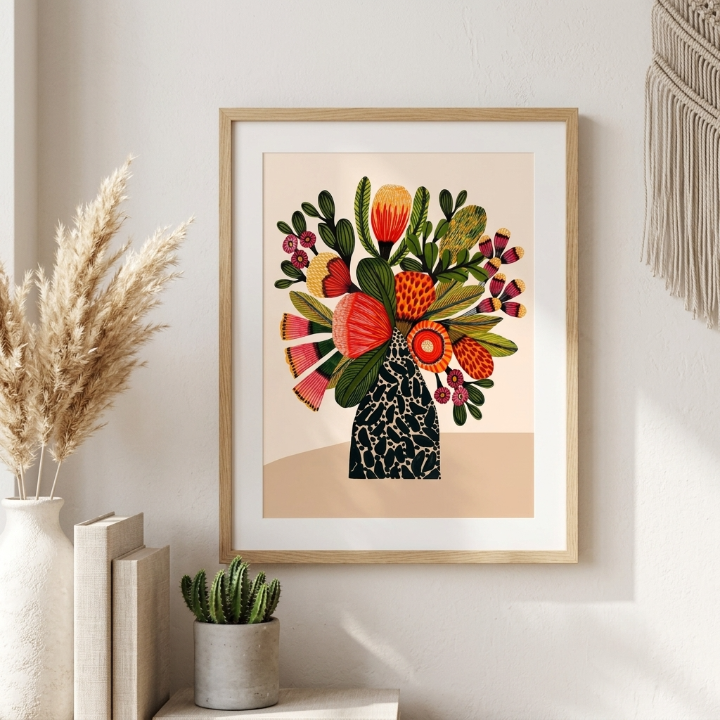 Australian Bush Flower Wall Art Print