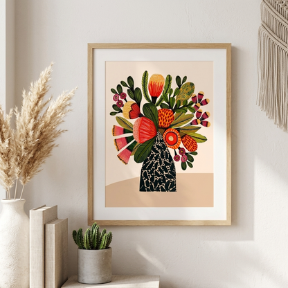 Australian Bush Flower Wall Art Print