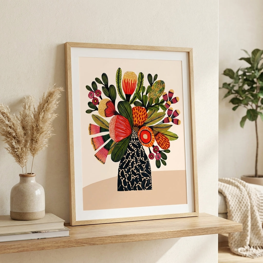 Australian Bush Flower Wall Art Print