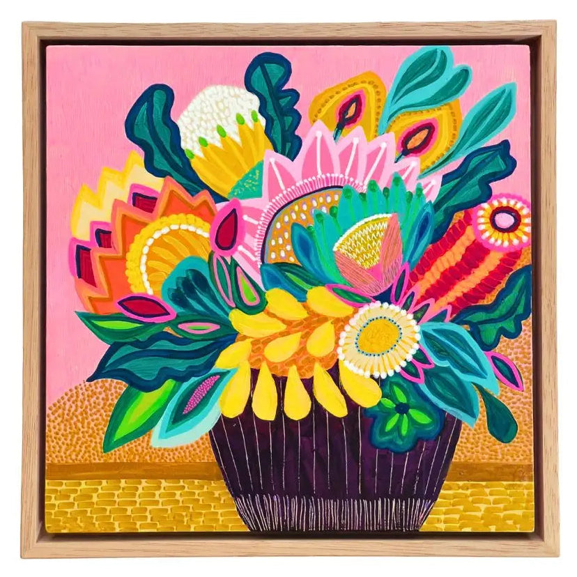 Aurora Blooms Original Painting Kirsten Katz