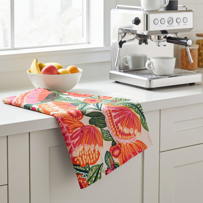 Aussie Natives Tea Towel - Kirsten Katz Art