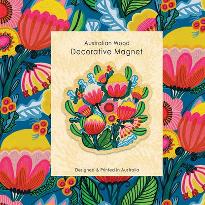 Australia Bush Bouquet Magnet & Card Set  Kirsten Katz