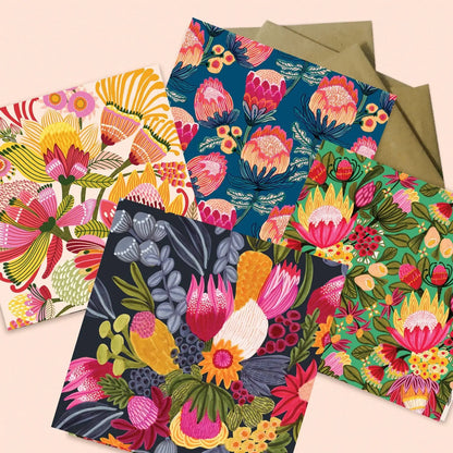 Australian Flowers Greeting Cards Kirsten Katz