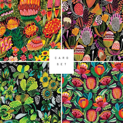 Australiana Botanica Set of 4 Cards Kirsten Katz