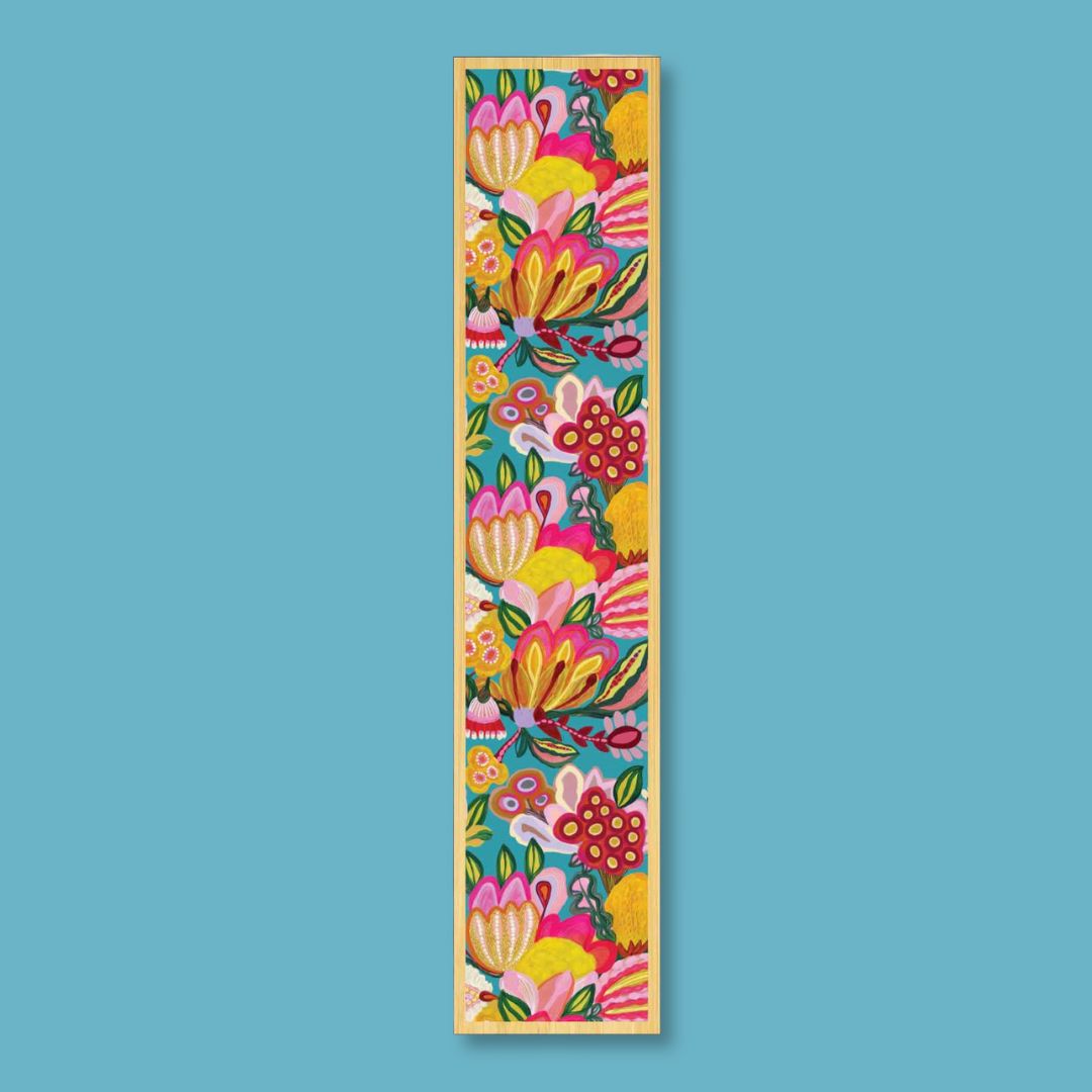 Sugarplum Flowers Australian Wooden Bookmark - Kirsten Katz