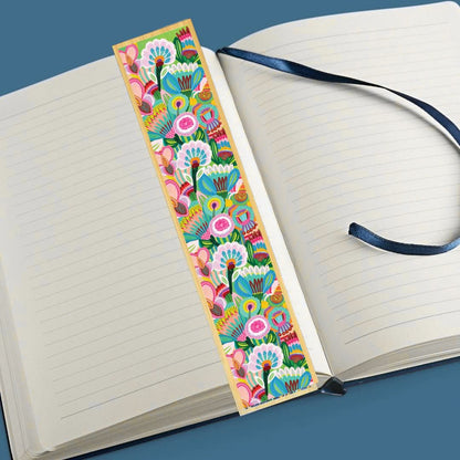Pastel Flora Australian Wooden Bookmark - Kirsten Katz
