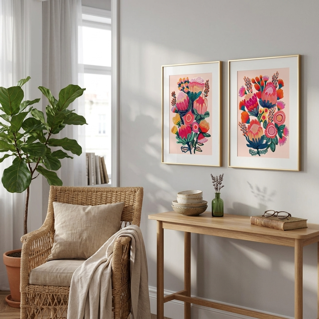 Bouquet of Oz & Bush Bounty Print Set