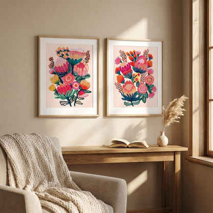 Bouquet of Oz & Bush Bounty Print Set