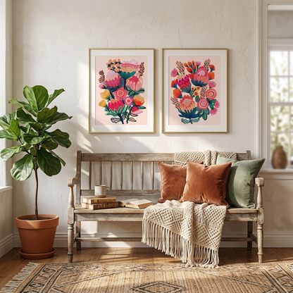 Bouquet of Oz & Bush Bounty Print Set