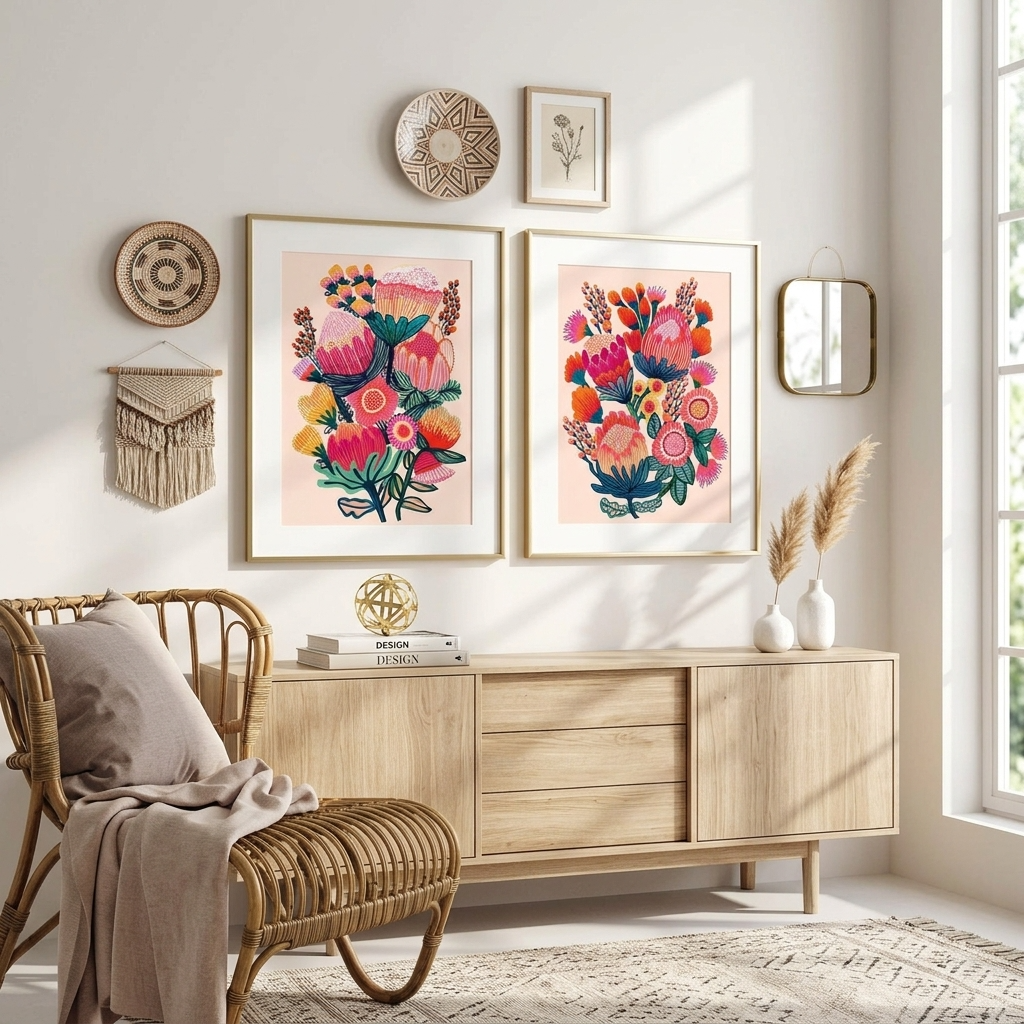 Bouquet of Oz & Bush Bounty Print Set