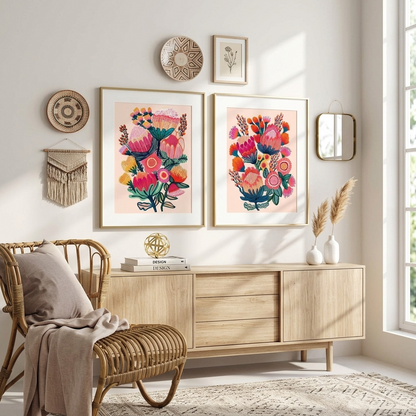 Bouquet of Oz & Bush Bounty Print Set