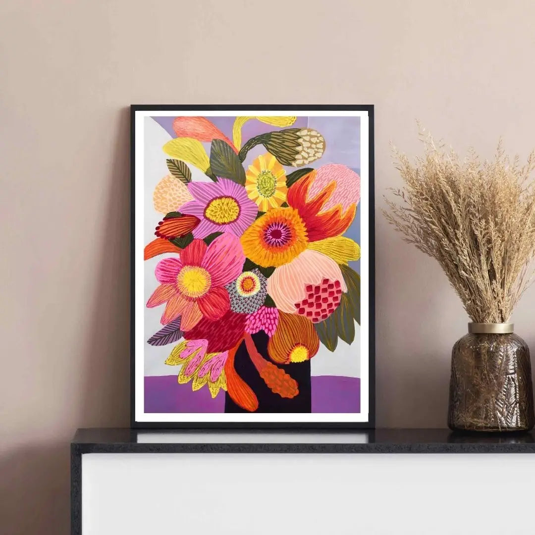Big Blooms - Modern Flower Art Print  Kirsten Katz