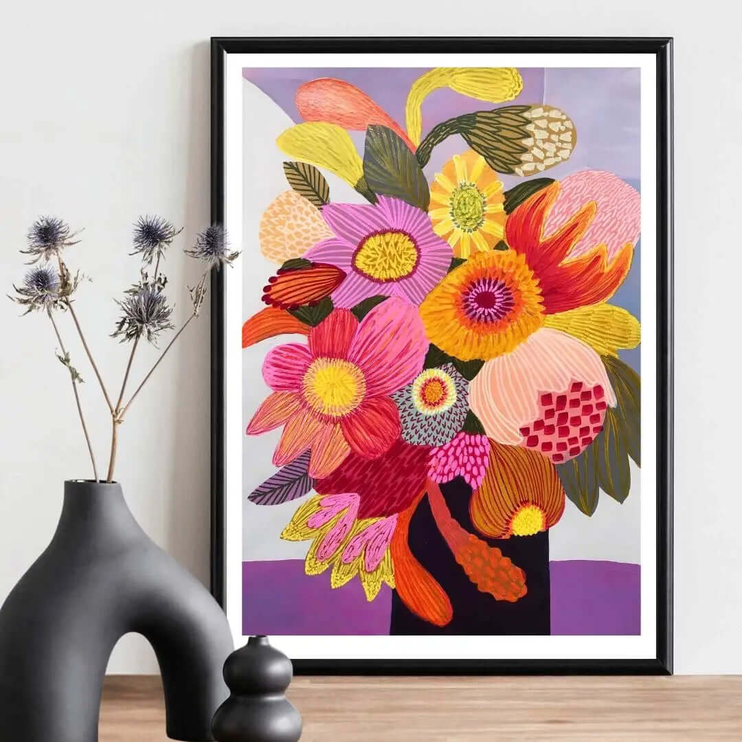 Big Blooms - Modern Flower Art Print  Kirsten Katz