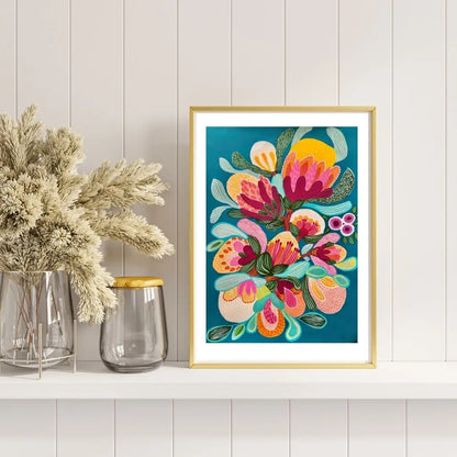 Botany Blooms Modern Wall Art Print  Kirsten Katz