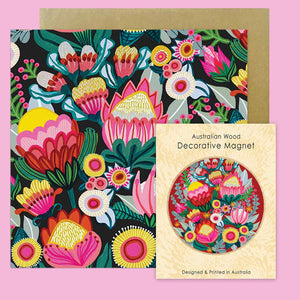 Bush Proteas Magnet & Card Set Kirsten Katz