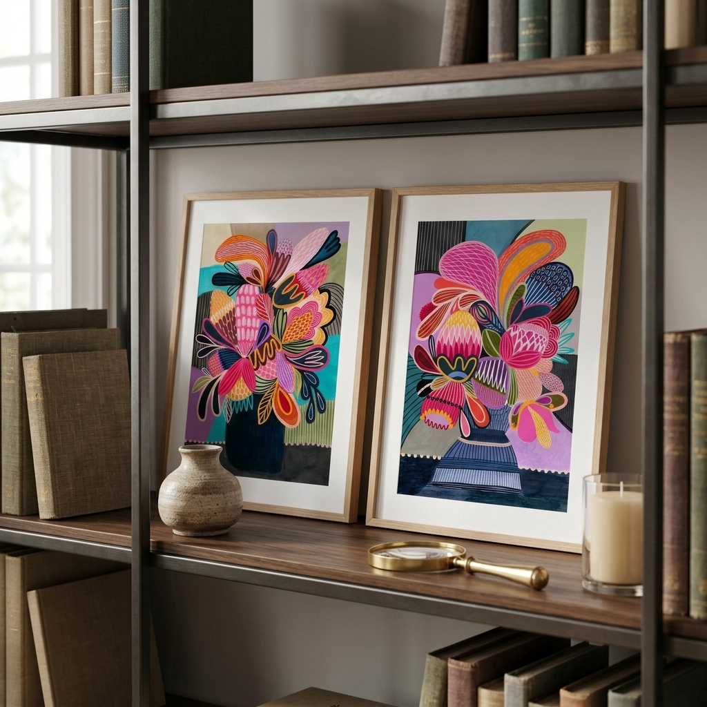 Colour Pop Modern Wall Art Set