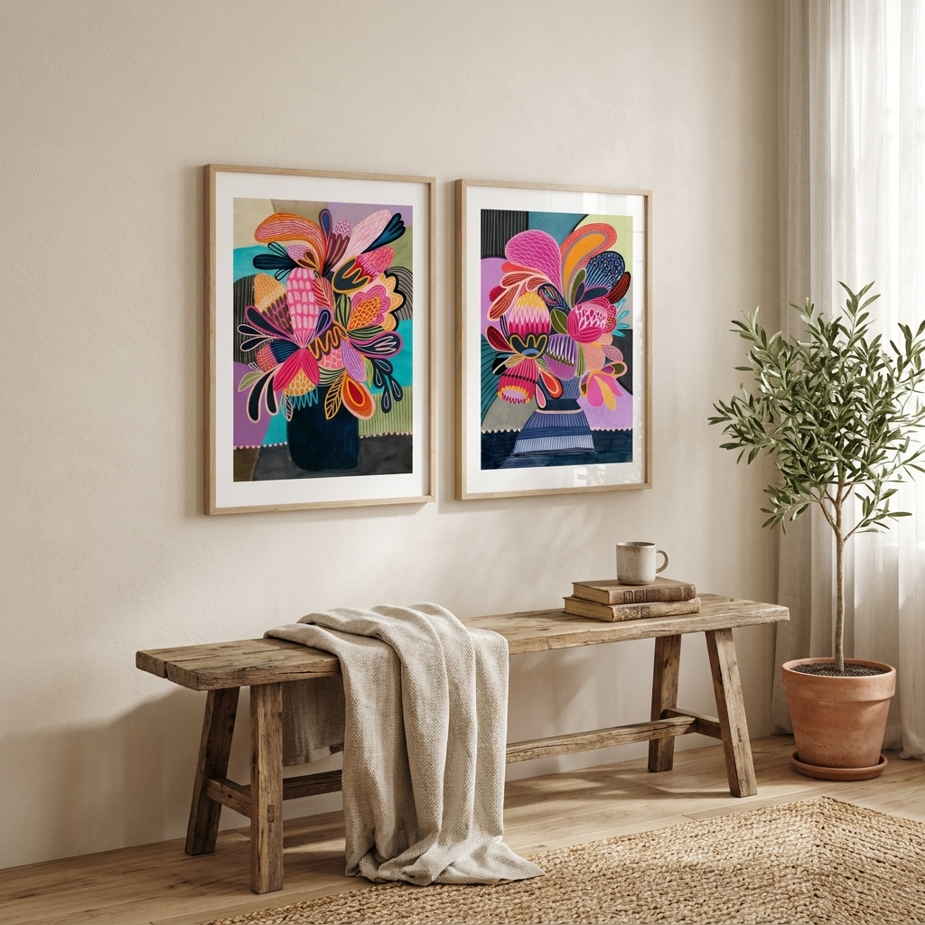 Colour Pop Modern Wall Art Set