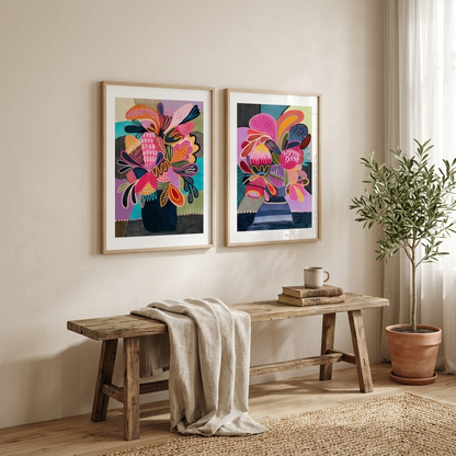 Colour Pop Modern Wall Art Set