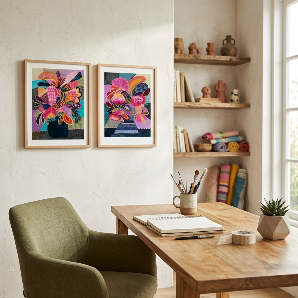 Colour Pop Modern Wall Art Set