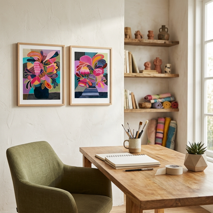 Colour Pop Modern Wall Art Set