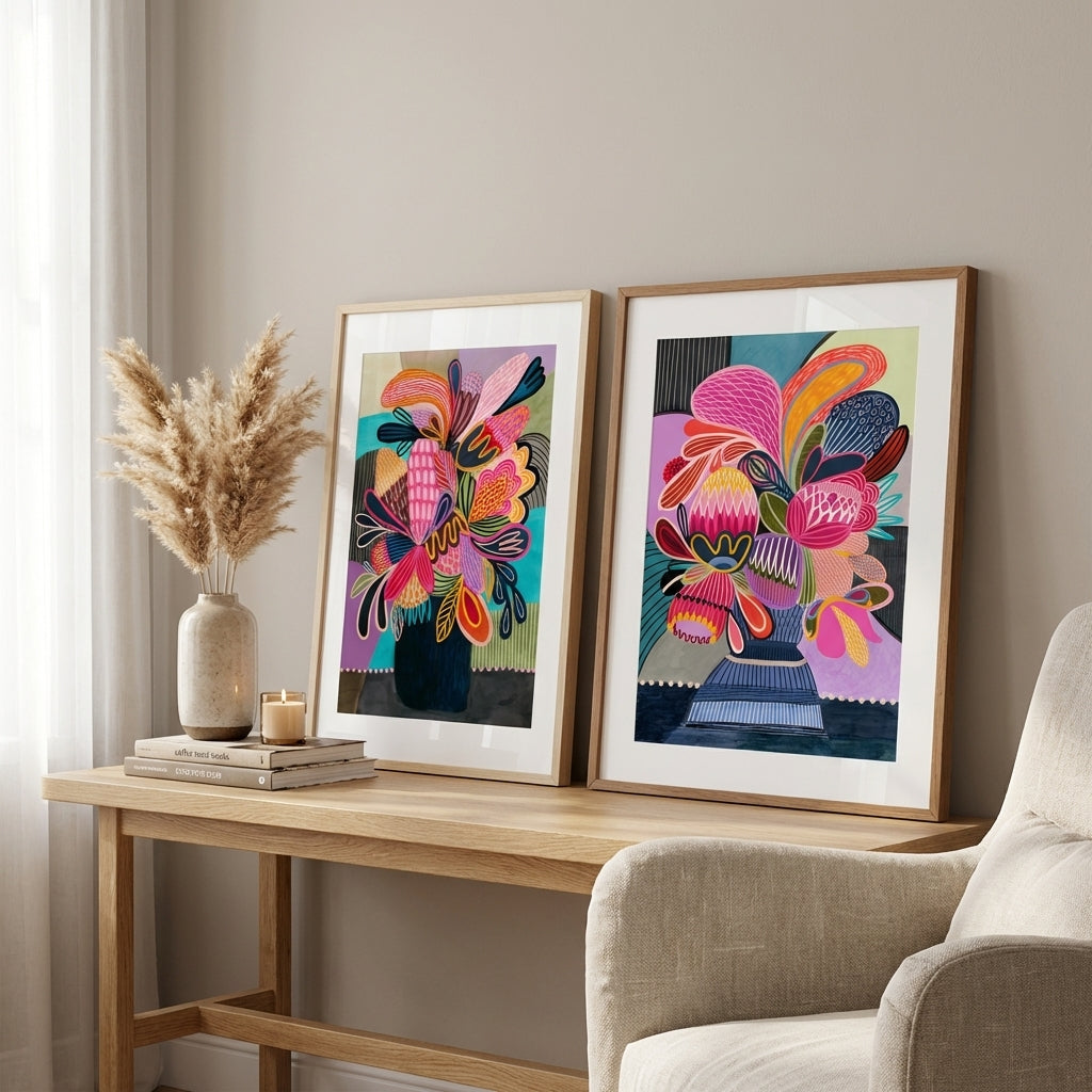 Colour Pop Modern Wall Art Set