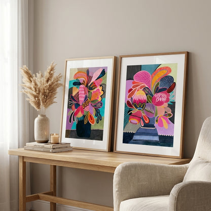 Colour Pop Modern Wall Art Set