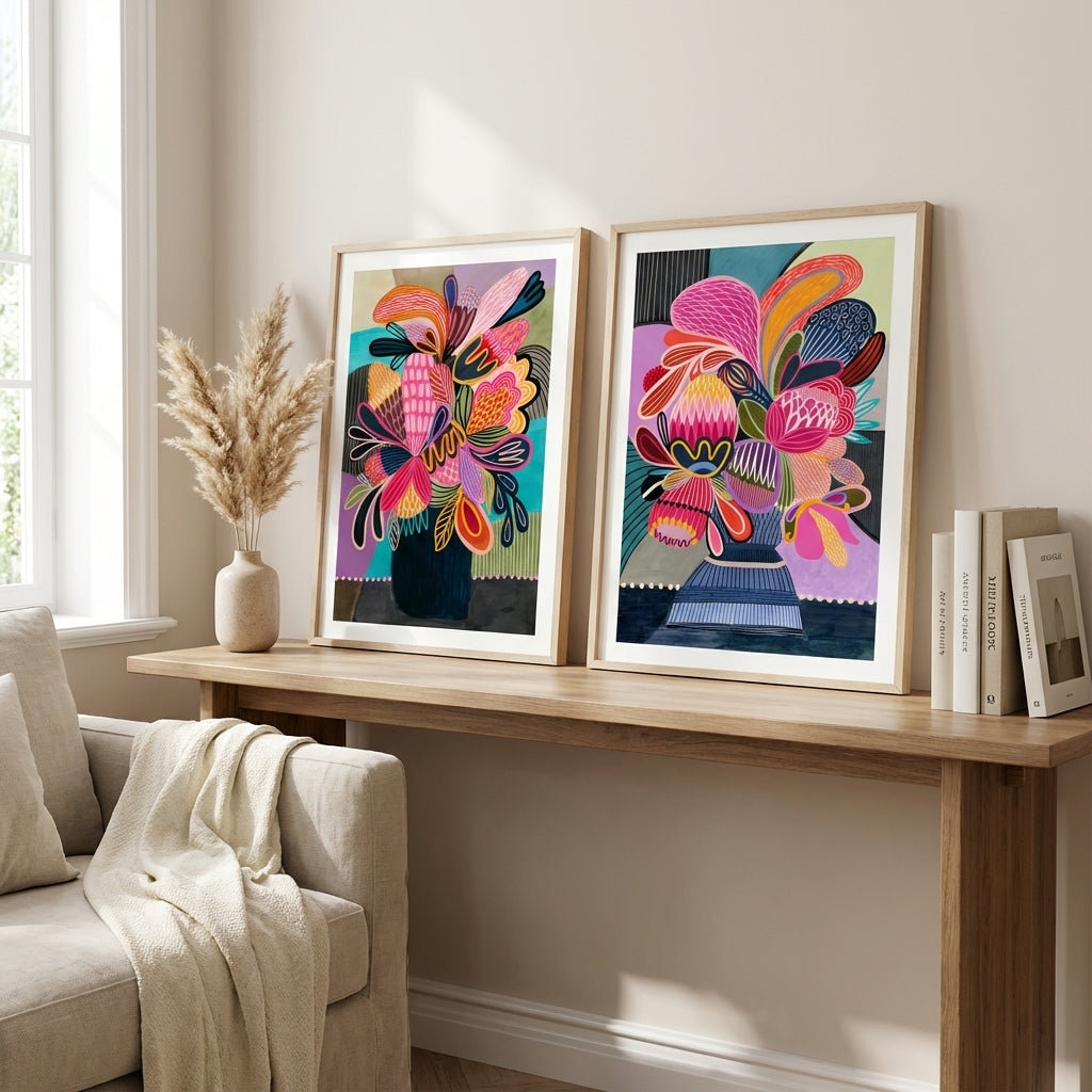 Colour Pop Modern Wall Art Set