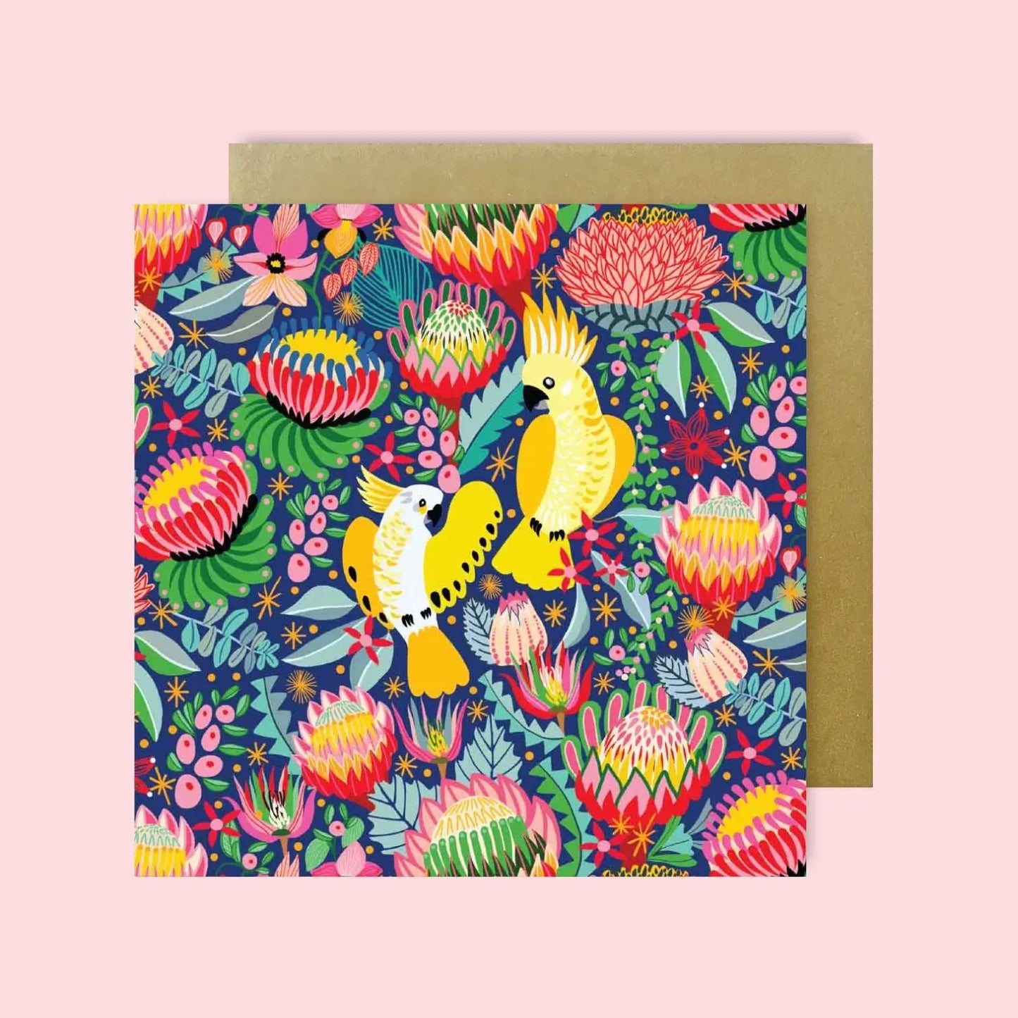 Cockatoos Magnet & Card Set  Kirsten Katz