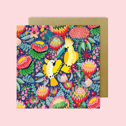 Cockatoos Magnet & Card Set  Kirsten Katz