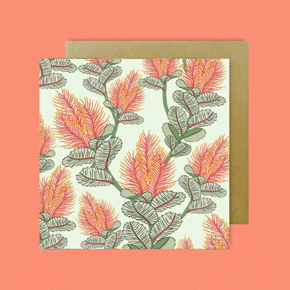 Coral Banksias Magnet & Card Set  Kirsten Katz