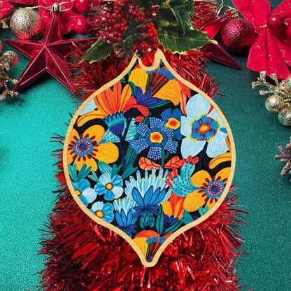 Cornflowers Australian Christmas Bauble  Kirsten Katz