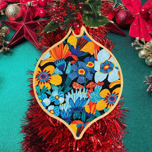 Cornflowers Australian Christmas Bauble  Kirsten Katz