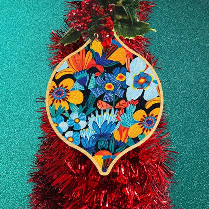 Cornflowers Australian Christmas Bauble  Kirsten Katz