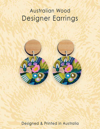 Bush Beauties Wooden Earrings Kirsten Katz
