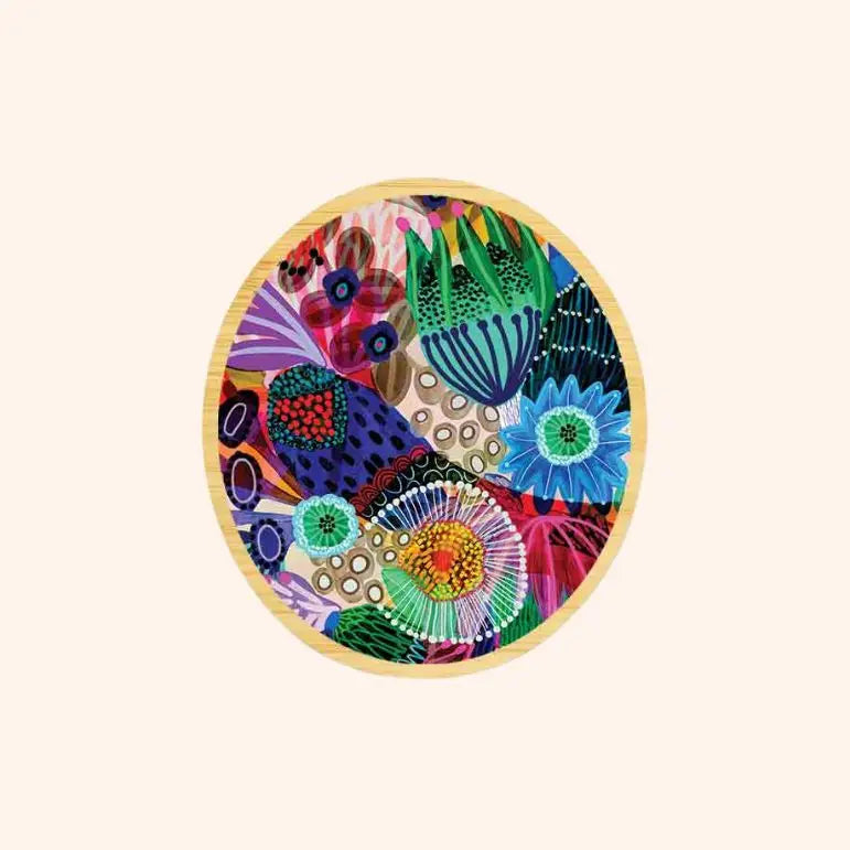 Eden Garden Wooden Brooch  Kirsten Katz